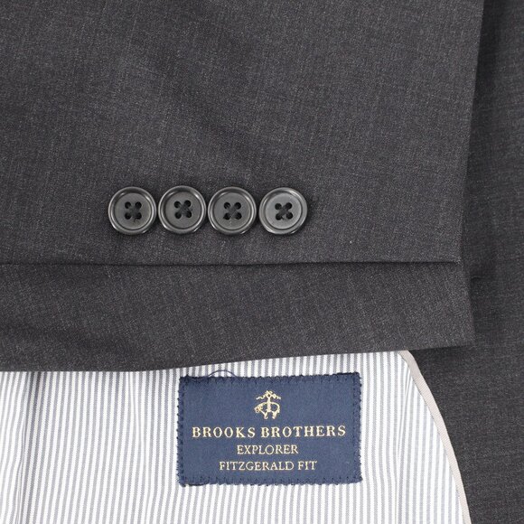 Brooks Brothers Sport Coat Mens 42R Explorer Fitzgerald Fit Business dark gray - Picture 1 of 14